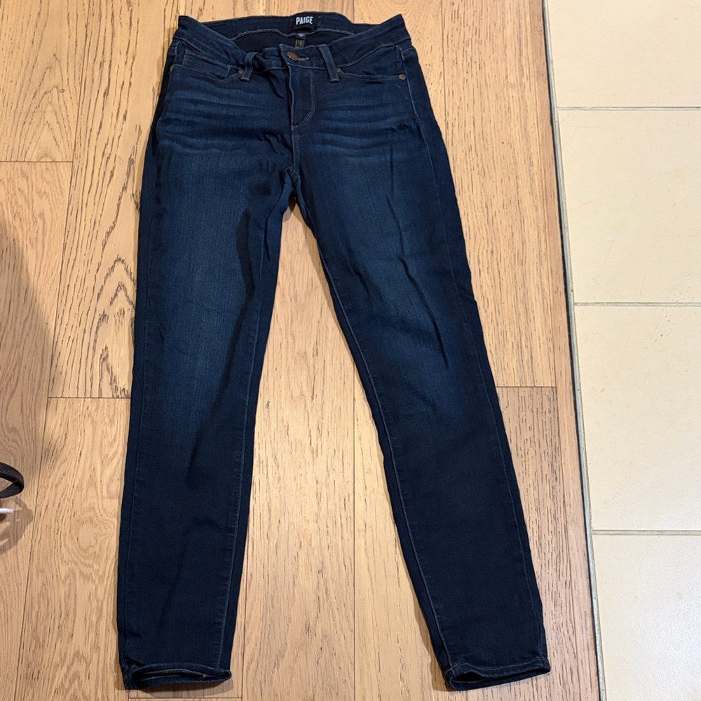 PAIGE Women's Dark Indigo Skinny Jeans